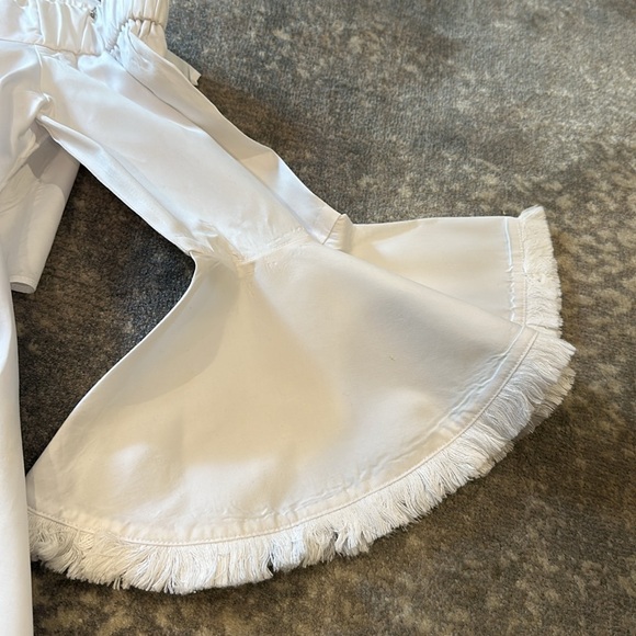 NICHOLAS WHITE OFF THE SHOULDER COTTON TOP SIZE 6 - Picture 5 of 11